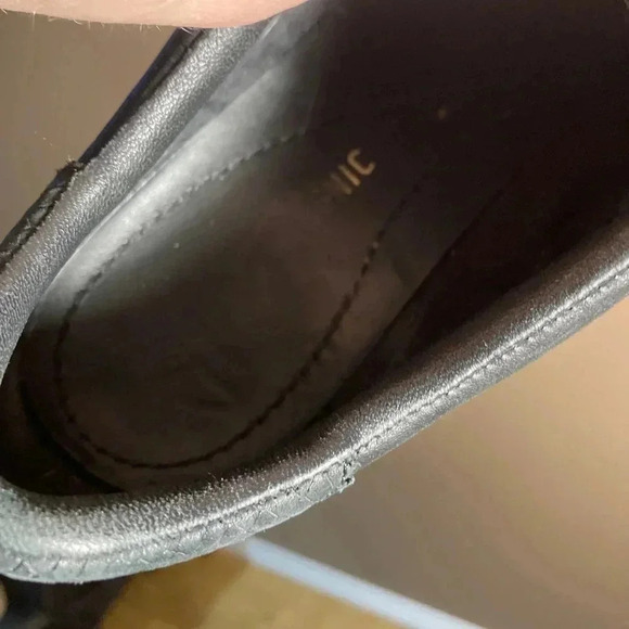 Clarks black leather white sole  platform sneakers - Picture 7 of 7